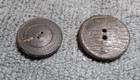 2 Antique Pressed Horn Picture Buttons TELESCOPE & HORN — photo 3