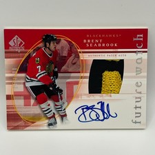 2005-06 SP Authentic Limited Auto Patches Brent Seabrook #145 /100 RPA