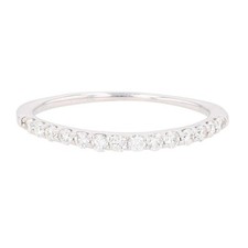 .20ctw Round Cut Diamond Prong Set Wedding Band Ring 14k White Gold Size 5.5