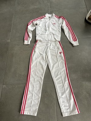 Adidas Respect Me Trainingsanzug By Missy Elliot  Weiß Mit Roten Streifen Gr.36