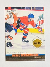 2000 Pacific Eric Weinrich Premiere Date /46 Montreal Canadians #213 Rare Card