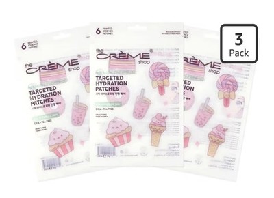 The Crème Shop Targeted Hydration Face Patches Cica + Tea Tree 3 Pack