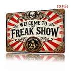 Vintage Circus Freak Show Tin Metal Signs Home Décor 8x12 Heavy-Duty Iron Constr