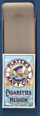 LEERE VINTAGE ZIGARETTENSCHACHTELN - Player's Navy Cut ''Medium'', 5-#
