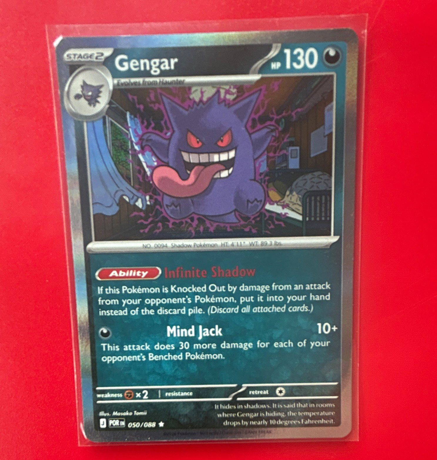 The Pokemon Company Dark Explorers Gengar 050/108 Holo Rare EN 2012 130 HP