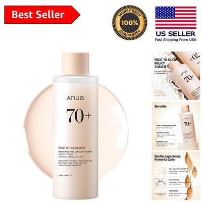 Korean Glow Milky Toner - Hydrating & Non-Comedogenic for Dewy Skin, 8.45 oz