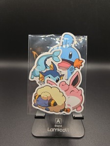 Pokemon Vinyl Sticker Trading Collectibles! Lot - Vaporeon, Mudkip, And Mareep!