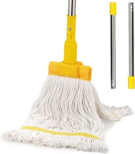 Professional Commercial Industrial Heavy Duty Mop with 48" Long Handle,Cotton We
