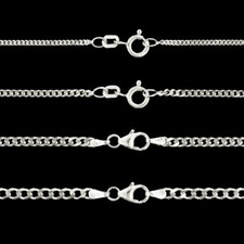 Panzerketten rhodiniert Kette 925er Silber Sterlingsilber Made in Germany