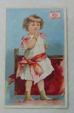 D1597 Victorian Trade Card James Pyles Pearline rough back crease