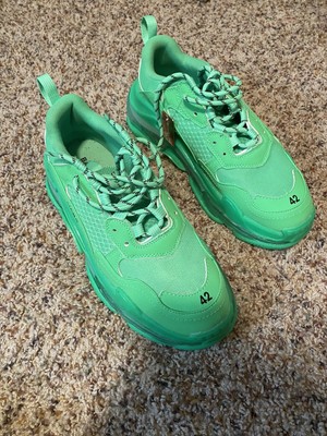 balenciaga triple s fluo green
