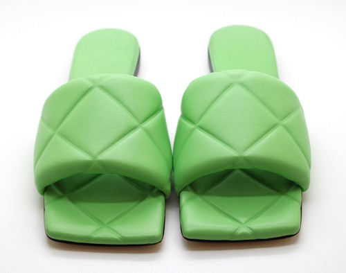 Bottega Veneta The rubber Lido Quilted Embossed Lagoon Nappa Pistachio size 37.5 - Picture 3 of 11