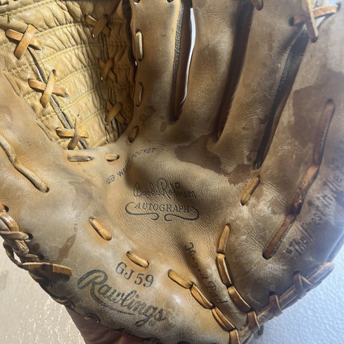 Vintage Rawlings GJ 59 Reggie Jackson Baseball Glove R-Hnd Throw Wing Tip - Picture 10 of 12