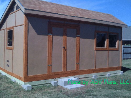 10X20 SALTBOX WOOD STORAGE GARDEN SHED PLANS 26 STYLES, GABLE GAMBREL, 8, 12, 16 - Afbeelding 5 van 10