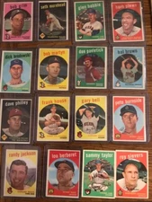 Randy Jackson 1959 Topps Baseball Card (Sale Is For Card In Title) (10,692)