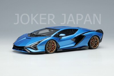 Makeup ミニカー Lamborghini Sian FKP 1/43 Make Up EIDOLON 1/43 Lamborghini Sian FKP 37 2019 Blue EM533D JDM