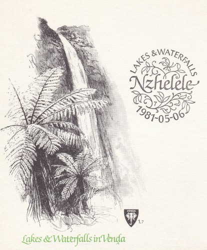 Venda 1981 Lakes and Waterfalls FDC First day Cover South Africa Post Nzhelele - Picture 3 of 4