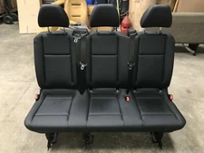 2016-2025 Mercedes Benz Metris Van Black 3rd Row Leather 3-Passenger Bench Seat