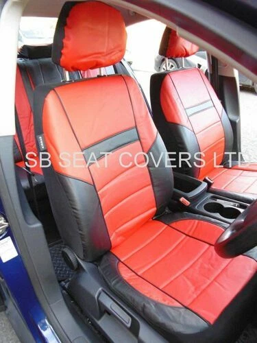 Housses de sièges bleus cuir pour automobile