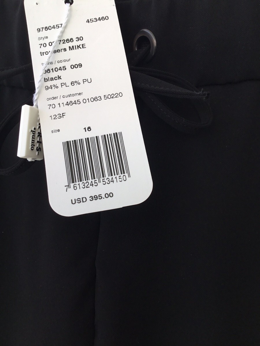 がー Akris Black Str Pants . Size 16 New with Tag. | eBay