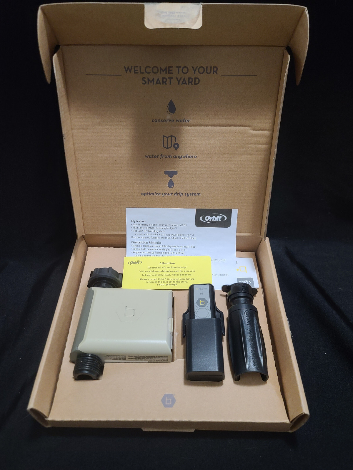 Orbit Smart 1 Output Port Digital Hose End Timer With Drip Adapter  