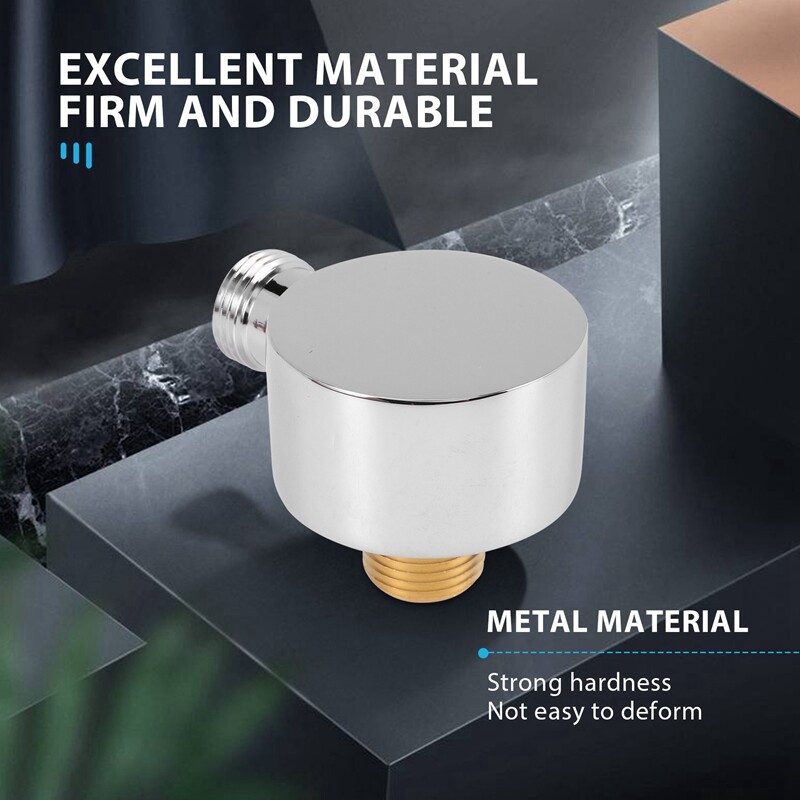 Wall Supply Elbow,Brass Round Wall Mount Shower Hose Connector