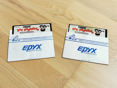 C64 ZAK MCKRACKEN AND THE ALIEN MINDBENDERS DISKS NO BIG BOX LUCASFILM GAMES