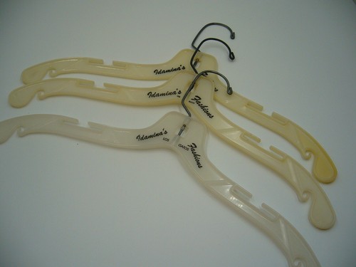 Three vintage plastic hangers, Idamina's Fashions Los Gatos CA - Picture 2 of 2