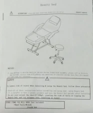 Black Hydraulic Facial Table Tattoo Chair Adjust Salon 360° Massage Bed Beauty