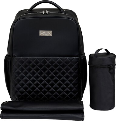 Moon Rucksack Fashion Back Pack Wickeltasche black schwarz