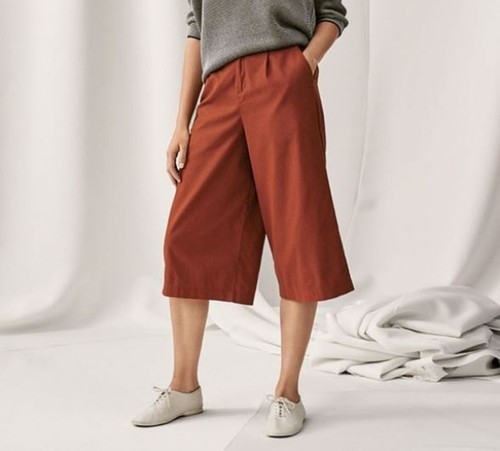 wide cropped pants uniqlo