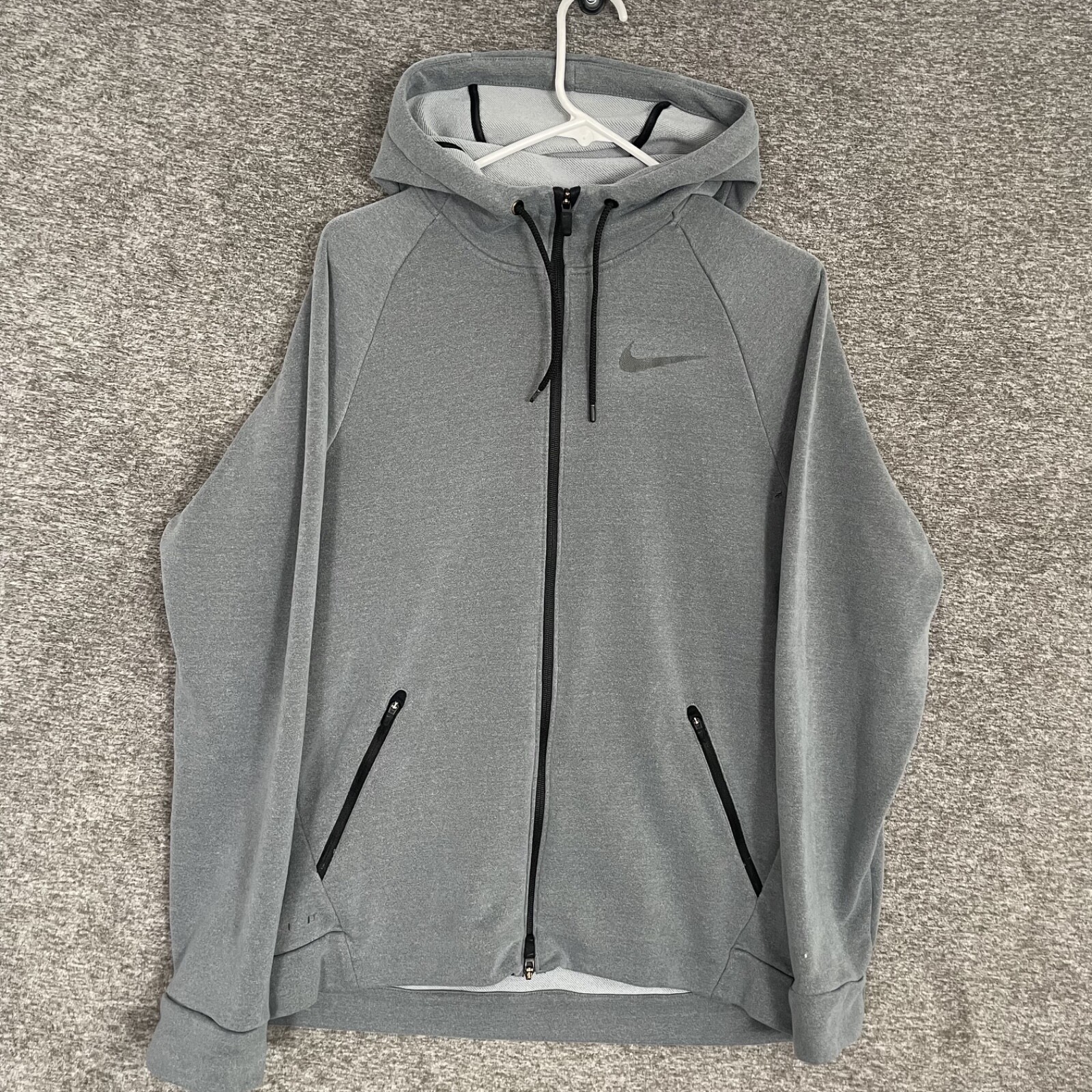 SACAI X NIKE Nike Giacca con Cappuccio Uomo Dry Training Full Zip Grigio Nero L 833896 021