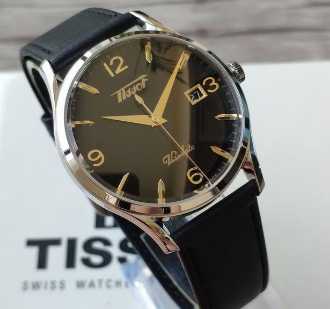 Buy Tissot Men's Heritage Visodate Leather Band Watch T1184101605701 SHIPS  TODAY Online in Indonesia. 275071142389