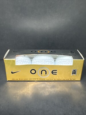 Nike Golf ONE Gold  ONE TW  - ON BALL Tiger Woods Golf Balls (3) New
