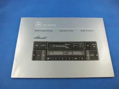Mercedes Betriebsanleitung Bedienung Anleitung Radio classic Operation guide Fr