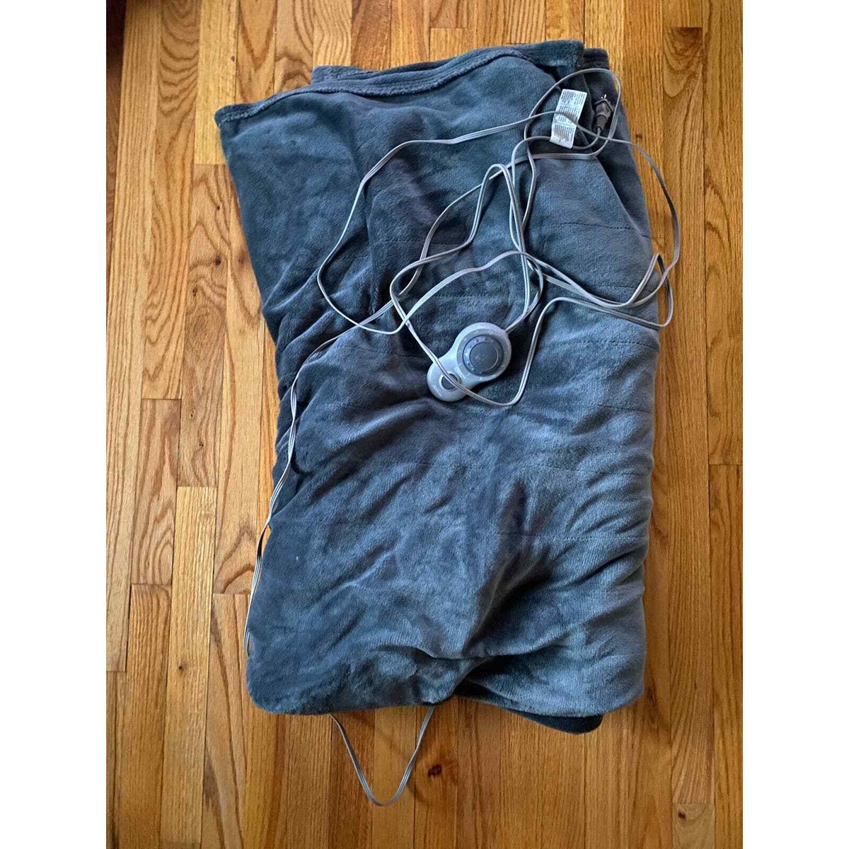 Sunbeam Velvet Heated Blanket with Dial Controller Color Slate | eBay