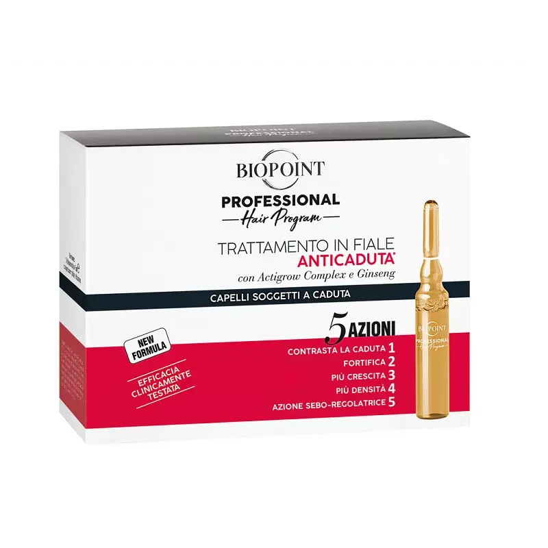 Biopoint Professional Hair Program Anticaduta 10 Fiale da 7 ml - Rosso