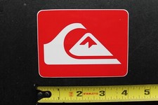 Quiksilver Surfboards Wave Mountain Red White Logo V44B Vintage Surfing STICKER