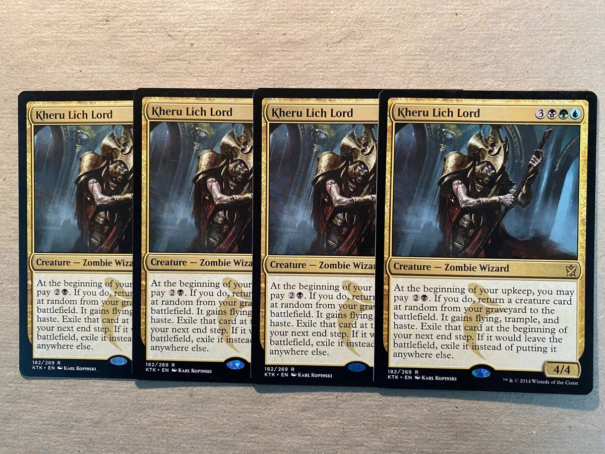 MTG 4x Kheru Lich Lord Khans of Tarkir Modern Magic the Gathering Card x4  NM | eBay