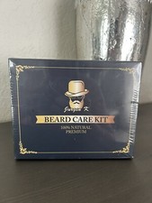 Beard Kit Sealed Oil Scissors Comb Balm Brush Bag Style Care Beard Lot