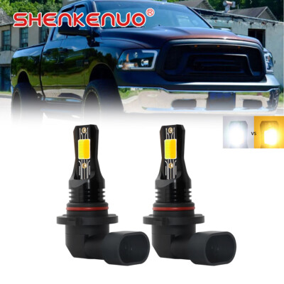 9145 H10 LED Fog Light Bulbs White/Yellow For Dodge Ram 1500 2500 3500 2003-2018