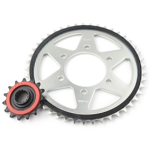 Rubber Cushioned 15T Front & Rear Sprocket 45T For Kawasaki Z800 2013-2016 New - Picture 5 of 8