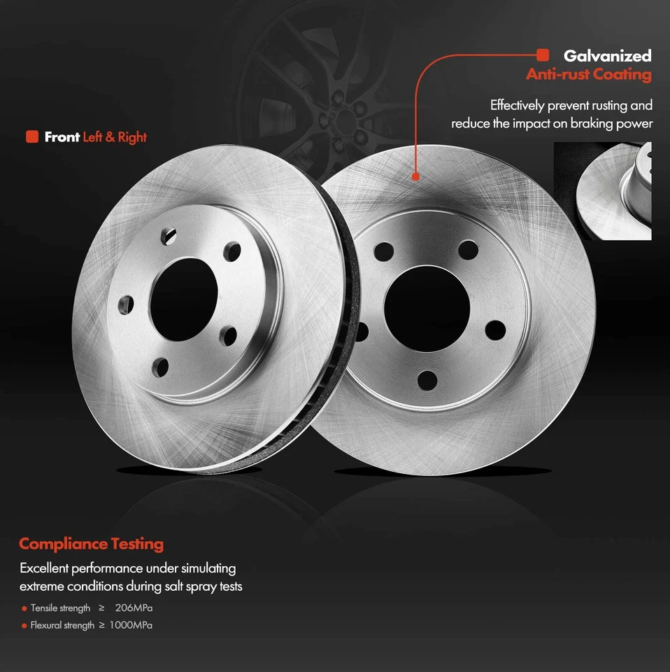 Rotores de freno de disco delanteros para Buick LeSabre Pontiac Bonneville Olds Chevy Venture Foto 2 de 4