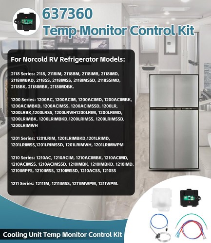 637360 Temp Monitor Control for Norcold 2118 1210 1211 Series RV Refrigerator - Picture 3 of 8