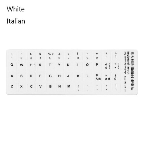 Arabic Deutsch Keyboard Stickers Spanish Alphabet Layout Russian Letter - Picture 25 of 28