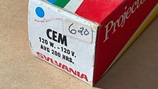 CEM 120W 120V 200Hrs Photo Projector Lamp Light Projection Bulb NEW VTG Sylvania