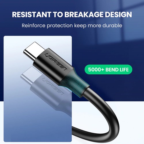 Ugreen USB 3.0 Type C Cable QC3.0 Quick Charge Data. 0.25m 0.5m 1m 1.5m 2m - Picture 5 of 9