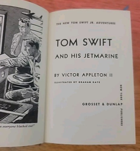Tom Swift and His JETMARINE by Victor Appleton II Grosset & Dunlap 1954 - Picture 10 of 11