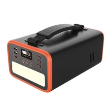 320W Portable Power Station Solar Generator Camping Backup Battery Orange