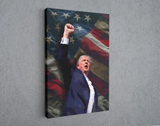 Trump Historic Footage - Iconic Reaction by Trump - Canvas Art Print,